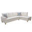 Ensemble de canapé modulaire en tissu brun foncé avec repose-pieds 3 pièces-69969365-90726398