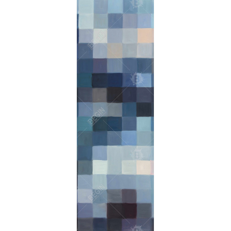 Pixelated Mountainous Landscape Canvas - décor de chambre à coucher moderne