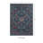 Emanuel Traditional Machine Woven Flatweave Blue and Raspberry Area Rug with Non Skid Backing -1543844840