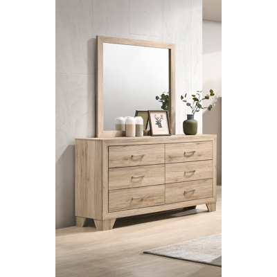 Commode double 6 tiroirs avec miroir Daniela