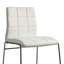 Chaises de comptoir rembourrées - 2 pièces blanches avec lustre de salle à manger (de 2) Sophistication des pieds