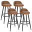 Crista Upholstered Counter Stool with Metal Frame-583764202-803584715