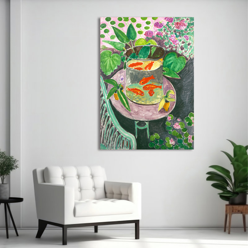 3HM7466 Red Fish by Henri Matisse - Wrapped Canvas Print, 70 cm H x 50 cm W