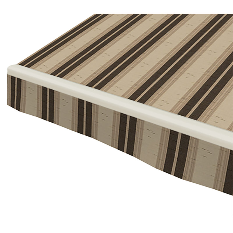 SunSetter Motorpro Sunbrella Retractable Standard Patio Awning, Left, 8" H x 168" W x 122" D, Chocolate Chip Fancy