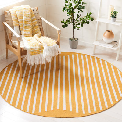Esty Hand Woven Cotton Striped Rug