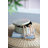 D10x5" Round Capiz Shell Storage Box With Floral Pattern - Pink/green/blue