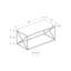 Table basse, accent, cocktail, rectangulaire, salon, stratifié de L 40 po, contemporain, moderne