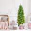 Arbre de Noël pin floqué et illuminé-1393078014