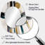 Abstrait transitionnel moderne Shapes III - Miroir mural moderne ovale-650392031