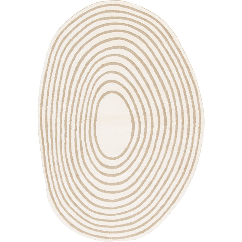 Oval Abstract Area Rug, Oval 160 x 230 cm
