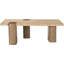 Table basse Ravenna en véritable travertin et bois de chêne-2057019598