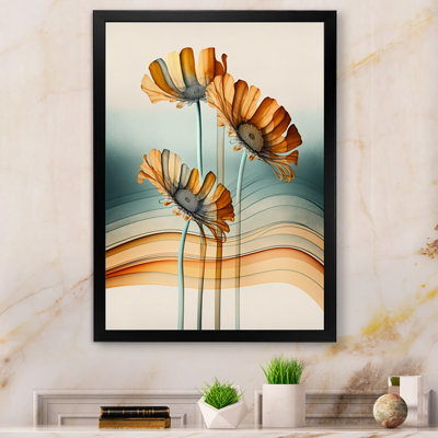 Fleurs de marguerite hyperréalistes - reproduction sur toile