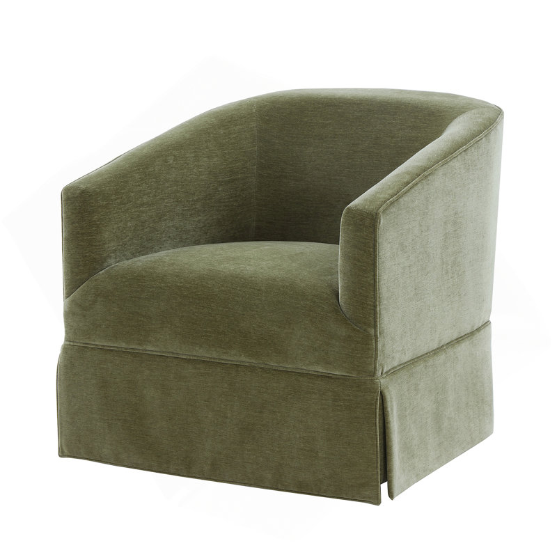 Chaise pivotante à jupe Elm Caper, Vert