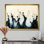 Chingford, vague blanche et noire, volcan rythmique III - goutte, peinture, art mural