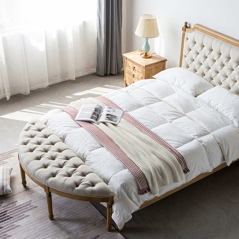 Banc rembourré beige