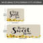 2 tapis de cuisine tournesol Home Sweet Home pour la salle à manger