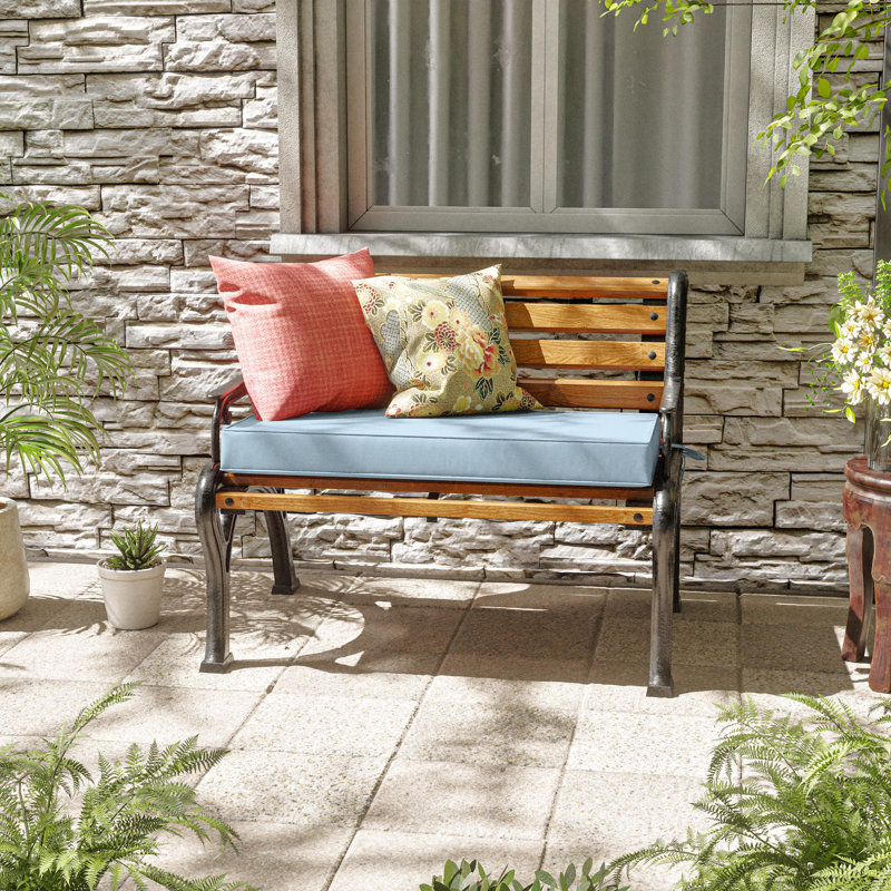 Outdoor Bench Cushion 36 X 18 X 3 Inch Indoor And Outdoor Seat Cushions, 36" W x 18" D, Light Blue