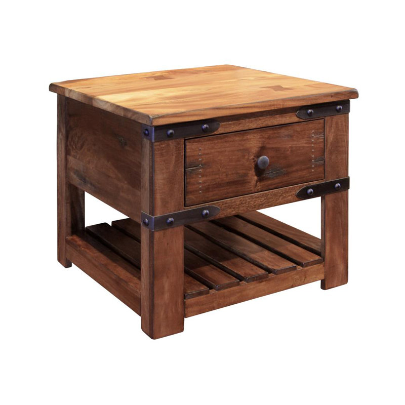 Rustic Charm End Table w/1 Drawer