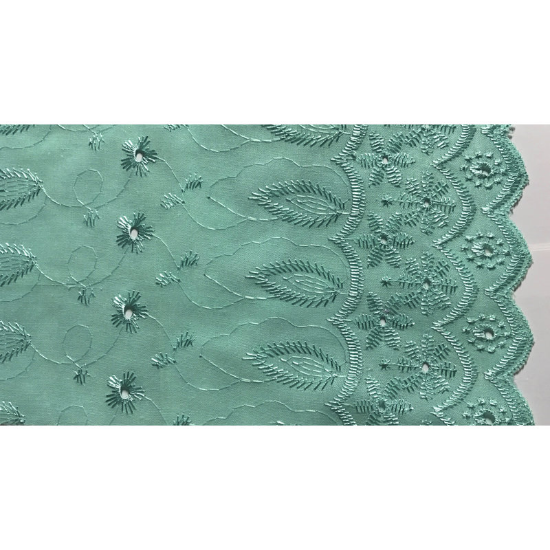 Hollander Cotton Blend Room Darkening Curtain Pair, Aqua, 42" W x 63" L