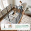 Parc de jeu pour animaux de compagnie pour l'extérieur, cour, camping-car, 40 pouces, 8 panneaux pour chiens de taille moyenne et grande, noir-123466938-123476828