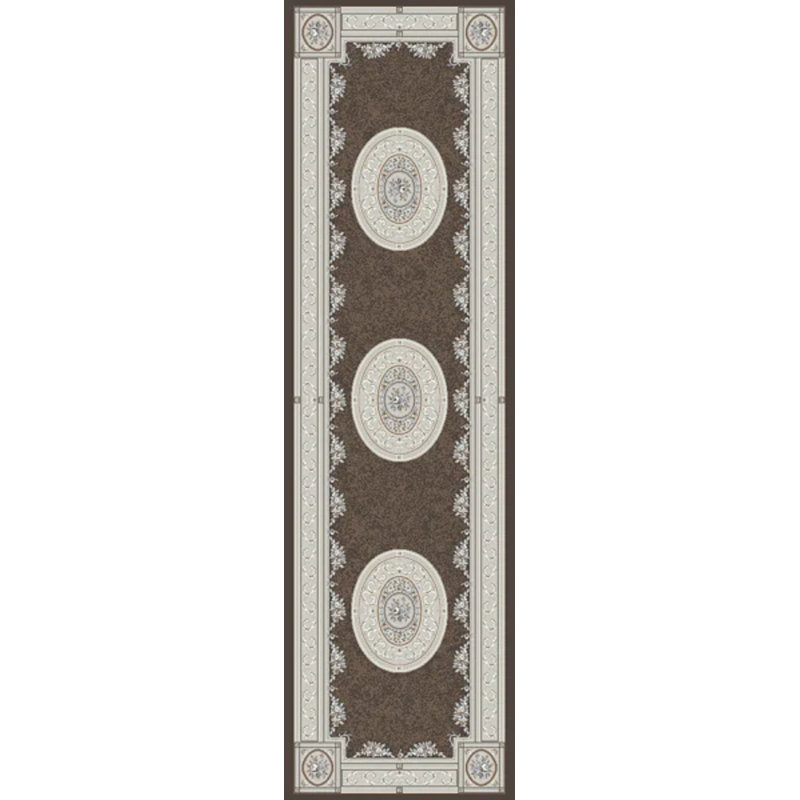 ANCIENT GARDEN 2.2X7.7 57226-3295 BROWN/CREAM, Runner 2'2" x 7'7"
