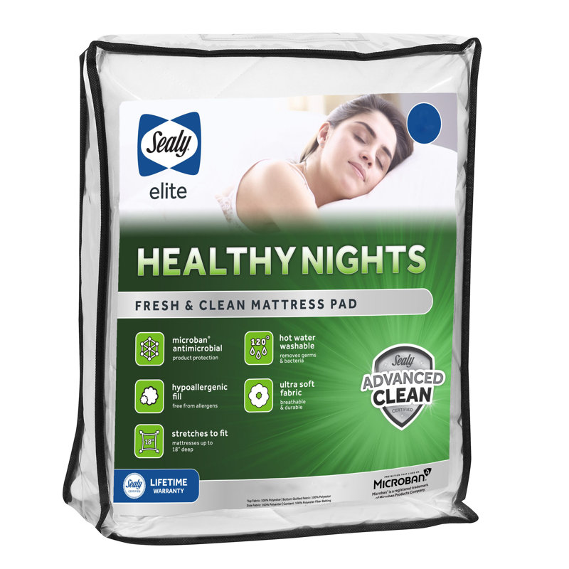 Sealy Healthy Nights Mattress Pad, King