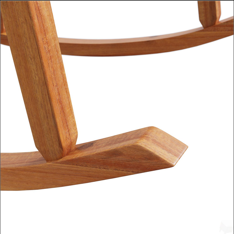 Chaise à bascule Casa Acacia, Brown, Blanc