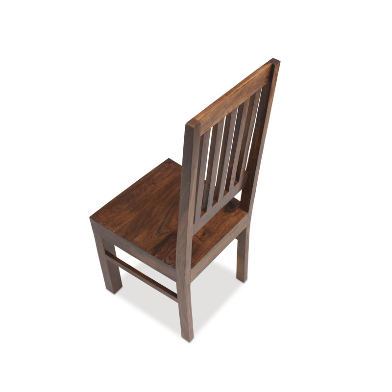 Mathilda Solid Sheesham Dining Chair, Dark Colour