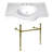 Kingston Brass Templeton 37-Inch Ceramic Console Sink with Stainless Steel Legs (8-Inch, 3-Hole)-49642636