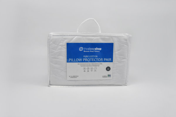 Twin Pack Of Cotton Pillow Protectores