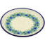 Couronne de poterie polie bleue 8 po