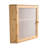 Corner Bread Box for Kitchen Counter - Double Layer Bamboo Storage Container with Adjustable Shelf & Acrylic Door