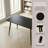 51.18" Retangular Office Desk With Black Wood-Grain MDF Top & Metal Frame For Home Office
