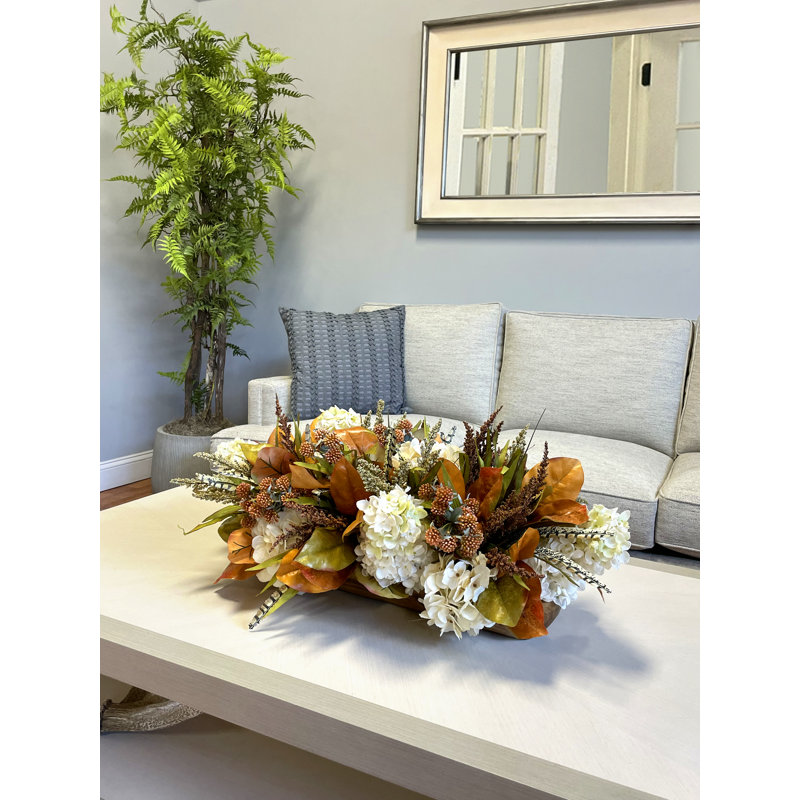 Fall Arrangement with Hydrangeas and Berries