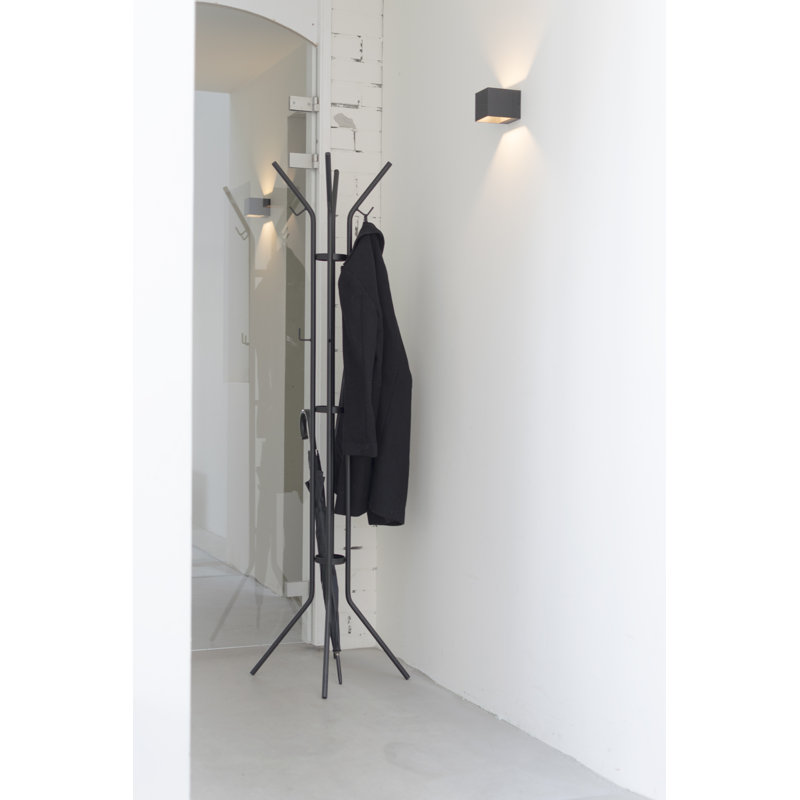 Jessy Freestanding 12 - Hook Coat Rack, Black