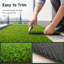 Tapis de gazon artificiel 6 pi x 20 pi avec une hauteur de poils de 0,8 po pour le patio, le balcon et la décoration photo