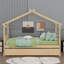 Lit en bois avec couchette-732680307