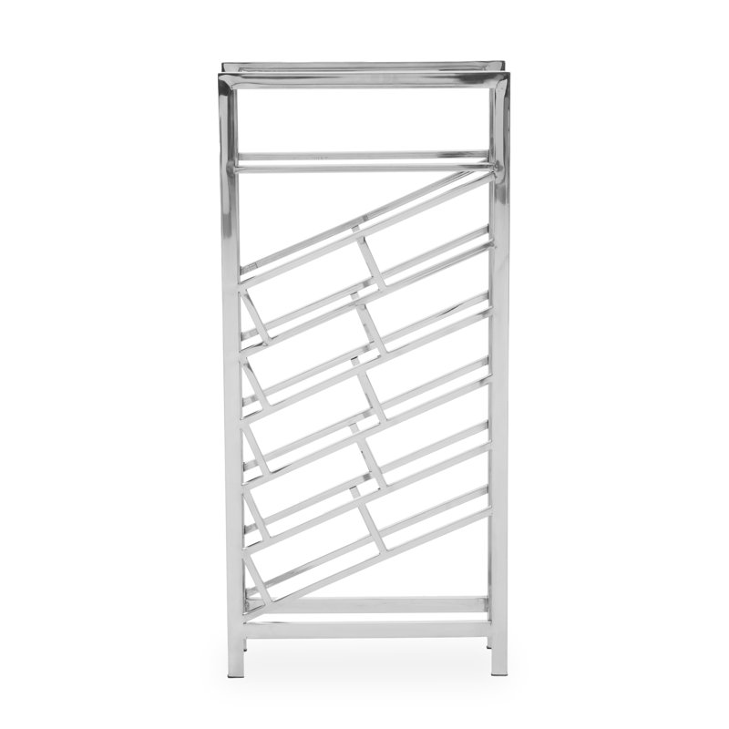 Barolo Floor Wine Bottle Rack Silver