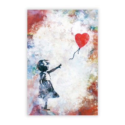 The Girl with a Red Balloon - Frameless Print