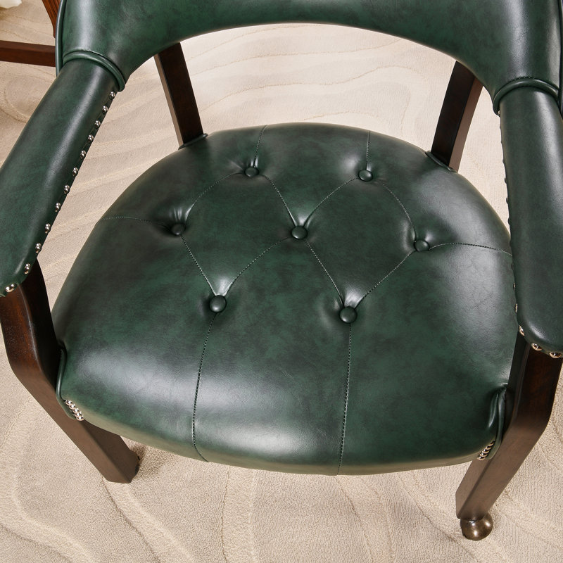 Dynasha 34cm H Upholstered Armchair, Green