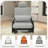 Rocking Chair With Retractable Footrest And Adjustable Backrest-429666446