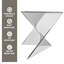 Table d'appoint sculpturale sablier de 17 po Saraye - Table de bout empilable et entièrement assemblée pour le salon, la chambre à coucher ou le patio-546221