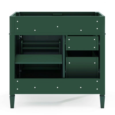 Armoire de rangement de salle de bain avec 2 tiroirs et un tiroir basculant, rangement de salle de bain pour la maison