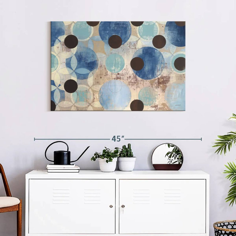 Avery Blue Dots, 24" H x 36" W