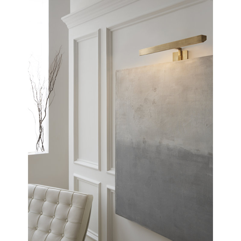 J. Randall Powers McClain Hardwired Picture Light, Bronze, 4.5" H x 12" W x 8.25" D