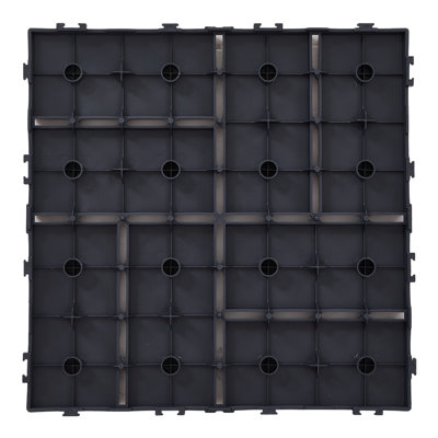 30 x 30 Cm Plastic Tile In Gray
