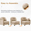 Chenille, canapé modulaire à 3 places, conception en L, ergonomique, chameau ergonomique, canapé, tissu chenille, coussin
