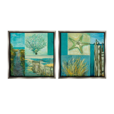 " Maritime Summer Collage " by Liz Jardine 2 - Pieces