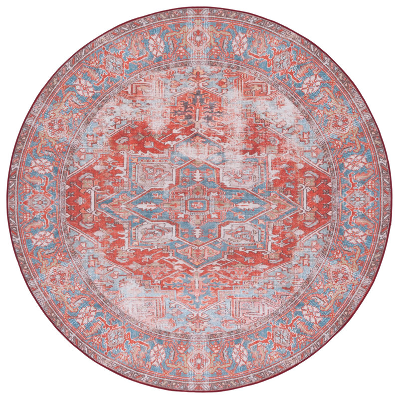 Tucson Performance Machine Washable Oriental Rug, Round 6'