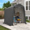 Abri de rangement extérieur 6 pi * 7 pi - Tente de rangement robuste avec fenêtres ventilées enroulables